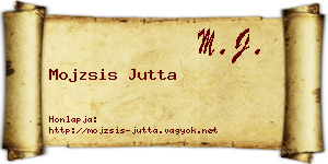 Mojzsis Jutta névjegykártya